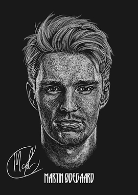 Martin Ødegaard Scribble art