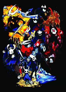 Hollow Knight Characters Collage