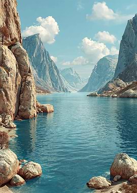 Majestic Fjord Landscape