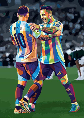 Football players celebrating