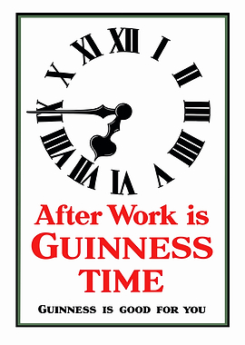 Guinness Time Vintage Poster