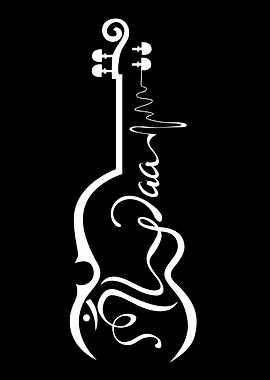 Violin with Musical Notes