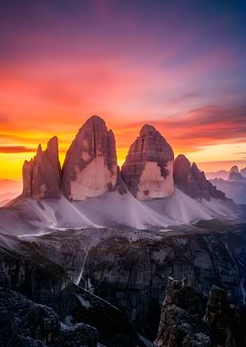 Dramatic Mountain Sunrise