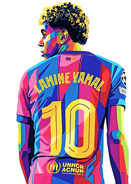 Lamine Yamal Pop Art Jersey