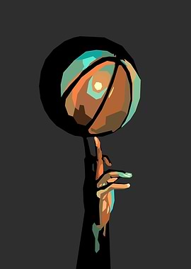 Hand Spinning Basketball