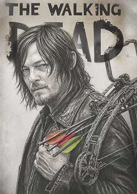 The Walking Dead Daryl Dixon Portrait