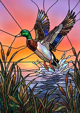 Mallard Duck Taking Flight