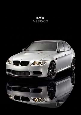 BMW M3 E90 CRT Car Poster