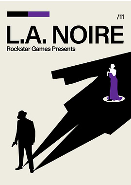 L.A. Noire Rockstar Games Poster