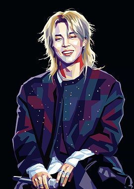 Jimin Pop Art Portrait