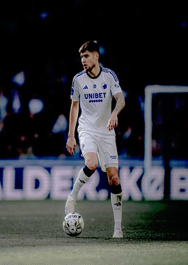 Football player with ball