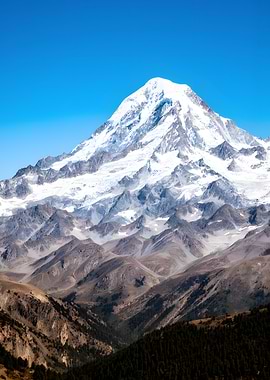 Majestic Snow-Capped Mountain Peak