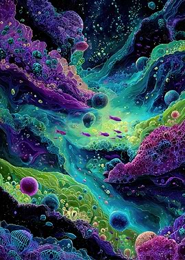 Surreal Underwater Landscape