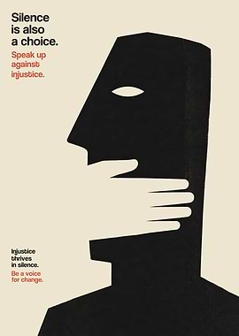 Silence is a Choice Poster