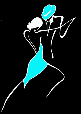 Couple dancing tango