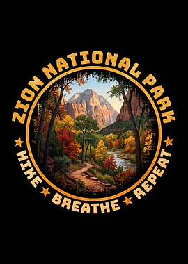 Zion National Park Autumn Landscape