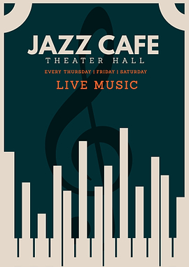 Jazz Cafe Live Music Poster