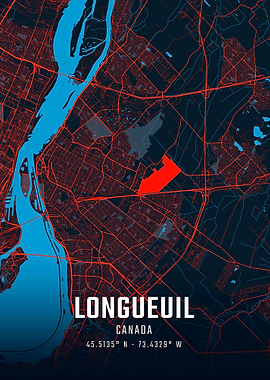 Longueuil City Map