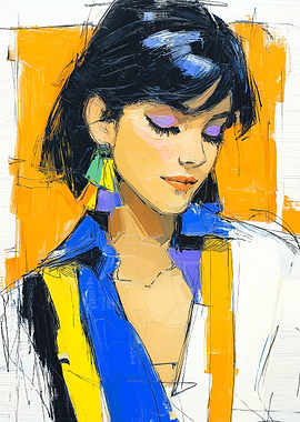 Vibrant Portrait of a Woman