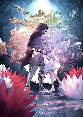 Fantasy Characters and Flowers