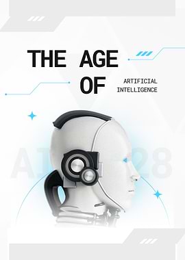 The Age of Artificial Intelligence Robot Head