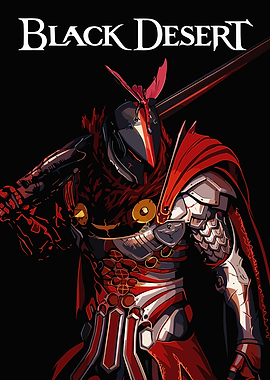 Black Desert Warrior Artwork