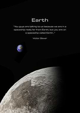 Earth and Moon in Space
