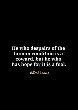 Albert Camus Quote on Hope