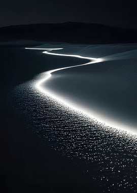 Moonlit Desert Dunes