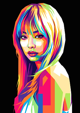 JENNIE OF BLACKPINK Pop Art