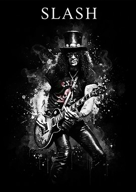 Slash Playing Guitar