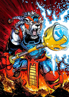 Feral Warrior with Water Mace