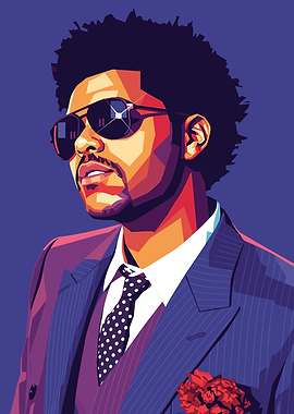 The Weeknd Pop Art Portrait
