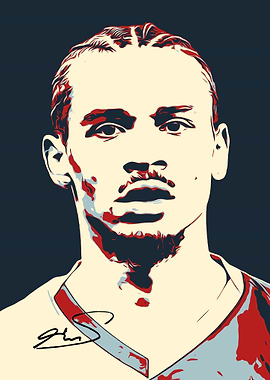 Leroy Sane Pop Art Portrait