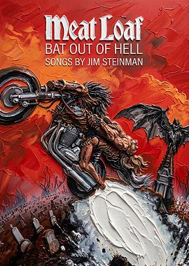 Bat Out of Hell Album Cover Art Poster