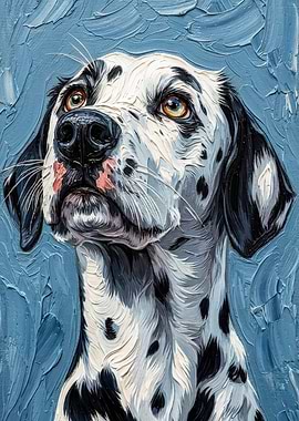 Dalmatian Dog Portrait