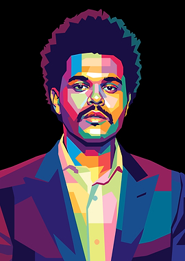 The Weeknd Pop Art Portrait