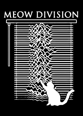 Meow Division Cat and Blinds