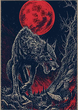 Werewolf Under a Blood Moon