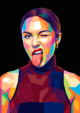 Olivia Rodrigo Pop Art Potrait