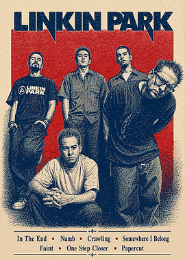 Linkin Park Band Poster