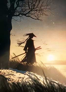 Samurai at Sunset