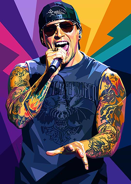M. Shadows Pop Art Portrait