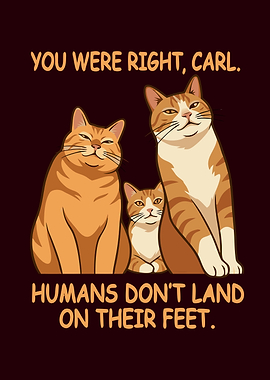 Funny Cat Meme - You Were Right Carl - Sarcastic