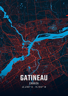 Gatineau City Map