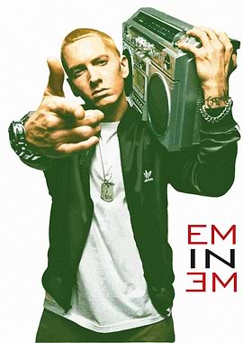 Eminem with Boombox