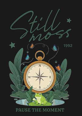 Still Moss Frog and Compass