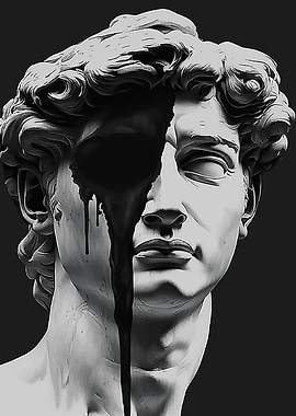 Melting David Sculpture