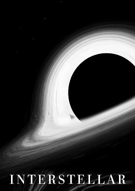 Interstellar Black Hole Poster