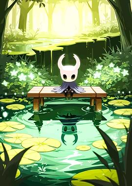 The Knight in a Serene Pond